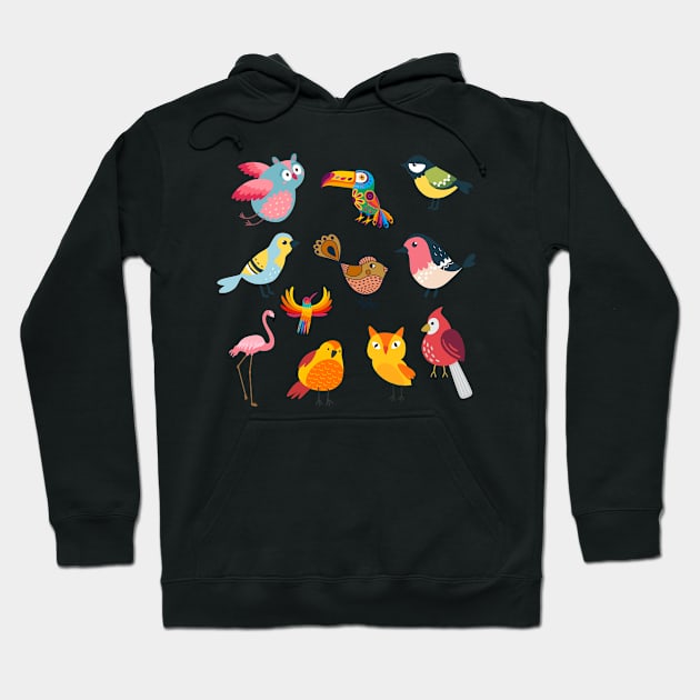 Enjoy the Natural World Bird Lovers Hoodie by Mas Design